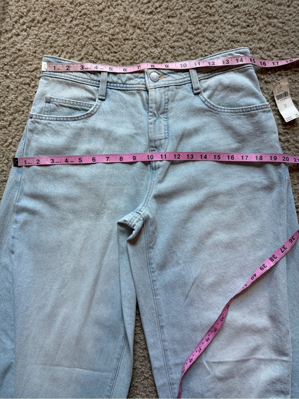 Pilcro Light Denim High-Rise Balloon Jeans Sz 27 NWT - Picture 11 of 16